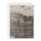 Rustic Wood & Lace Floral Wedding Invitation