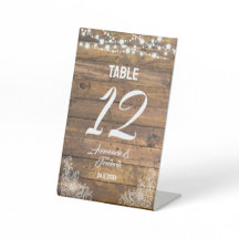 Rustic Wood Lace Twinkle Lights