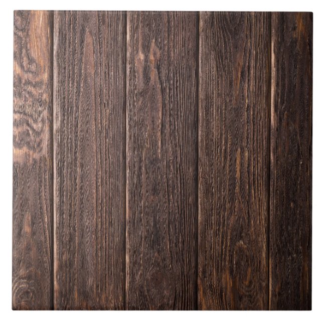 Rustic Wood Look | Custom Ceramic Tile (Front)