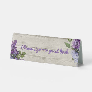 Rustic Wood Look Wedding Guest Book