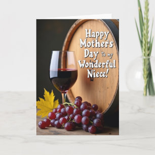 Rustic Wood Mothers Day Card