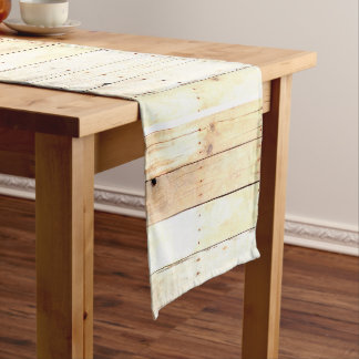 Rustic Wood Old Barn Board Barnwood Panelling Long Table Runner