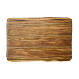 Rustic Wood Plank Bath Mat – Natural & Absorbent