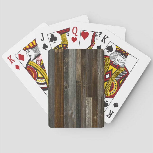 Rustic Wood Playing Cards (Back)
