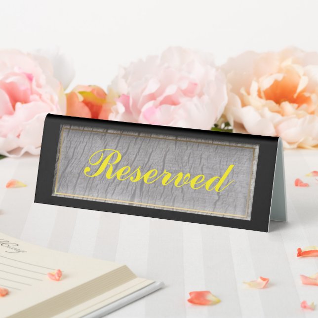 Rustic Wood Reserved Marker Table Tent Sign (In SItu (Wedding))