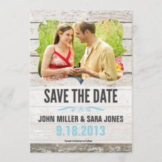 Rustic Wood Save The Date