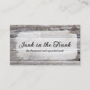 Rustic Wood Shabby Vintage Painted Wood  Business Card