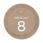 Rustic Wood Slice | Table Number