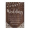 Rustic Wood String Lights Lace All in One Wedding