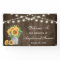 Rustic Wood String Lights Sunflowers Wedding Party