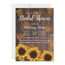Rustic Wood & Sunflower | Bridal Shower