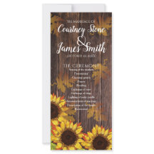 Rustic Wood & Sunflower | Fall Wedding