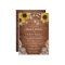 Rustic Wood Sunflower String Lights Lace Mason Jar