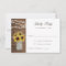 Rustic Wood Sunflowers Mason Jar Wedding RSVP