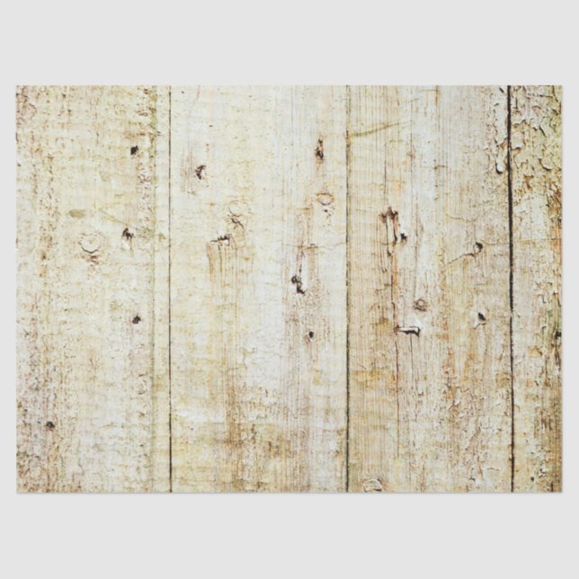 Rustic Wood Texture Tissue Paper (Front)