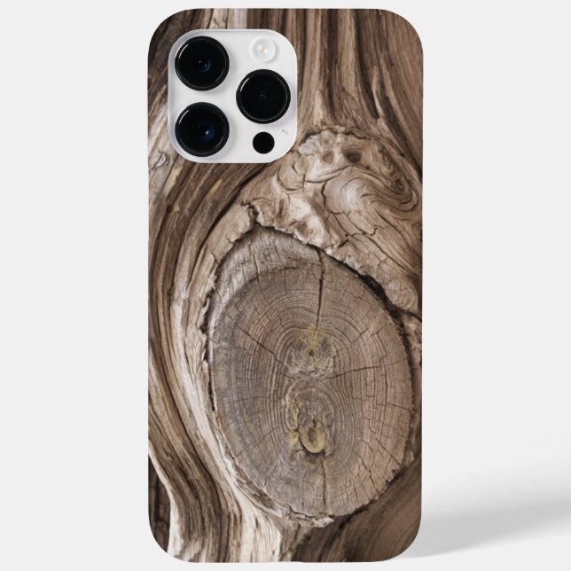 Rustic Wood Textures Pine Knot Close-Up Photograph Case-Mate iPhone Case (Back)