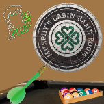 Rustic Wood Tone Irish Celtic 4 Leaf Clover  Dartboard<br><div class="desc">Rustic Wood Tone Irish Celtic 4 Leaf Clover Dart Board
Personalise with name</div>