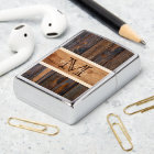 Rustic Wood Tone Stripe Brown