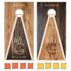 Rustic Wood Tone Triangle Wedding Mr Mrs