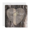 Rustic Wood Tree Bark Heart Wedding