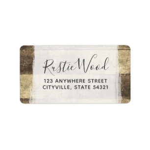 Rustic Wood Vintage Country Farm Barn Boards Label