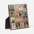 Rustic Wood We Love You Grandma 14 Photo Collage