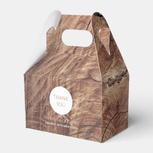 Rustic Wood Wedding Favour Box