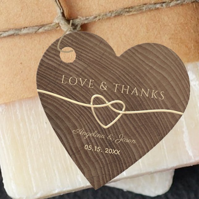 Rustic Wood Wedding Favour Tags (Creator Uploaded)