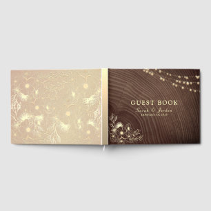 Rustic Wood Wedding Guest Book