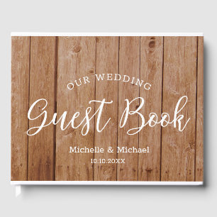 Rustic Wood Wedding  Photo Guest Book
