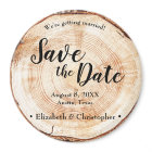 Rustic wood Wedding Save the date Personalised