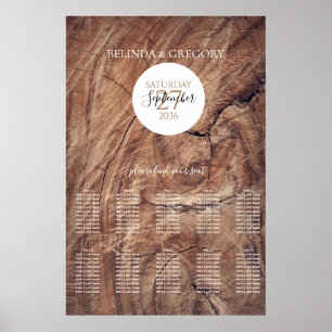 Rustic Wood Wedding Seating Chart
