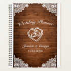 Rustic Wood & White Lace Wedding Planner