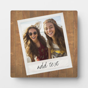 Rustic Wood with vintage square photo frame