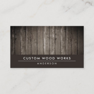 Rustic Wood - Woodwork Business Card