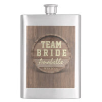 Rustic Wooden Barrel Wedding favour TEAM BRIDE