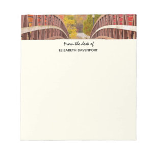 Rustic Wooden Bridge in the Country Notepad