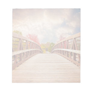 Rustic Wooden Bridge in the Country Notepad