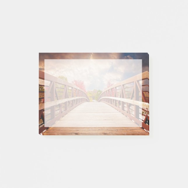 Rustic Wooden Bridge in the Country Post-it Notes (Front)