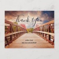 Rustic Wooden Bridge in the Country Thank You