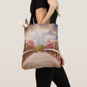 Rustic Wooden Bridge in the Country Tote Bag