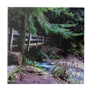 Rustic Wooden Bridge Olympic Park Tile