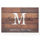 Rustic Wooden Country Farmhouse Wedding Monogram