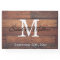 Rustic Wooden Country Farmhouse Wedding Monogram