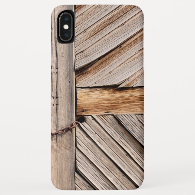 Rustic Wooden Door with Chain Lock Case-Mate iPhone Case (Back)