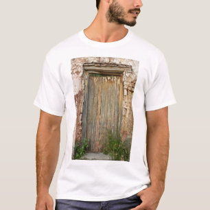 Rustic Wooden Doorway In Mexico T-Shirt
