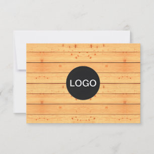 Rustic Wooden Gift Certificate (Unique Logo Card)