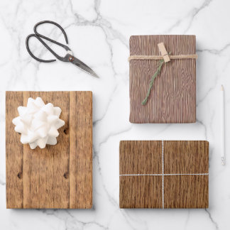 Rustic Wooden Gift Wrap -Wood Style Wrapping Paper