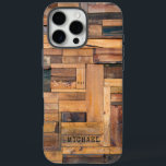 Rustic Wooden Planks Timber Personalised Name iPhone 16 Pro Max Case<br><div class="desc">Rustic Wooden Planks Timber Personalised Name iPhone 16 Pro Max Case.This rustic design features stacked wooden planks with your personalised name. Personalise by editing the text in the text box provided.</div>