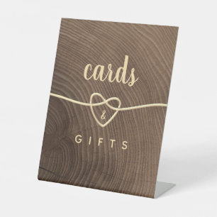 Rustic Wooden Wedding Tabletop Sign